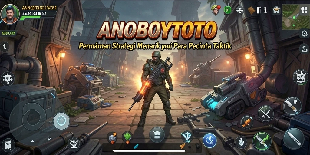 Tangkapan layar ANOBOYTOTO menampilkan aksi strategi yang mendebarkan.