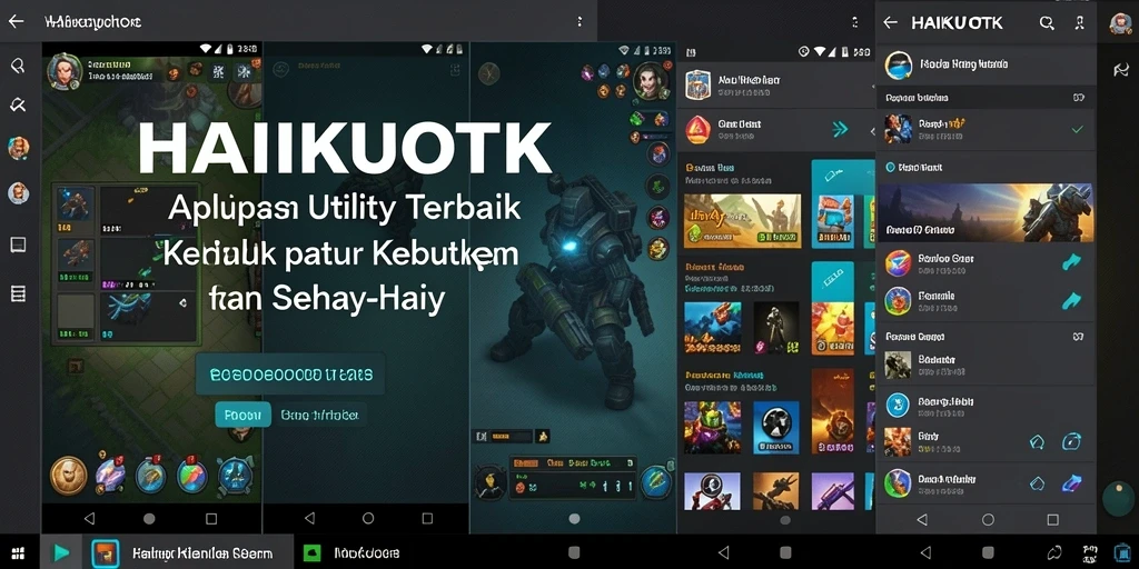 Tampilan utama HAIKUOTK dengan fitur-fitur Utility yang menarik.