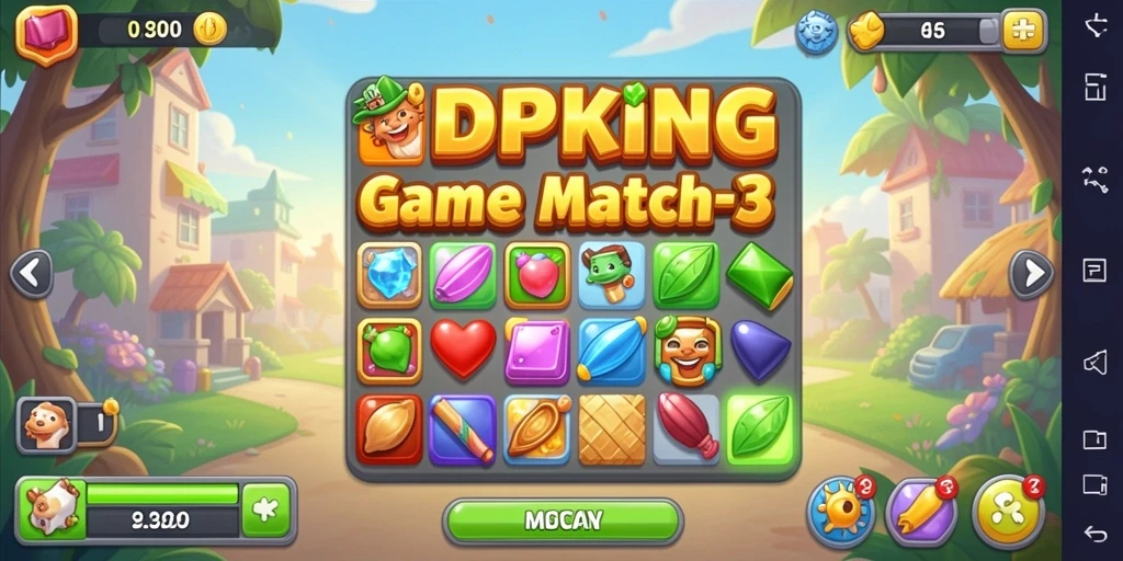 Tampilan menarik dari gameplay <strong>IDPKING</strong> yang penuh warna.