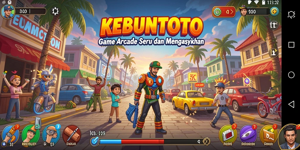 Tampilan gameplay KEBUNTOTO yang menegangkan dan penuh aksi.