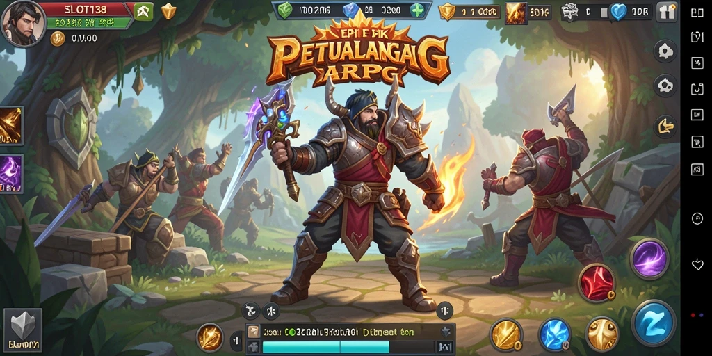 Tampilan gameplay SLOT138 yang menarik dan mendebarkan dalam pertempuran ARPG.
