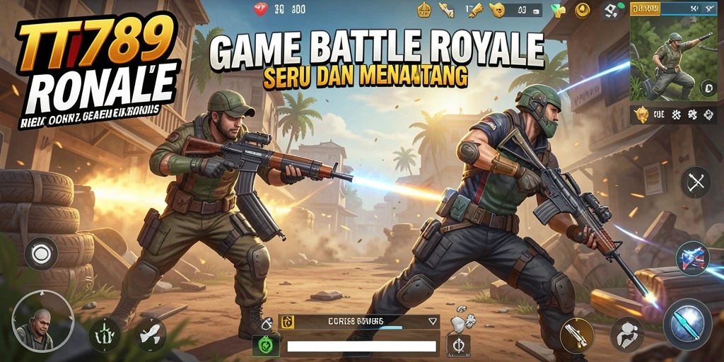 Screenshot gameplay TT789 menampilkan pertarungan seru di medan perang.
