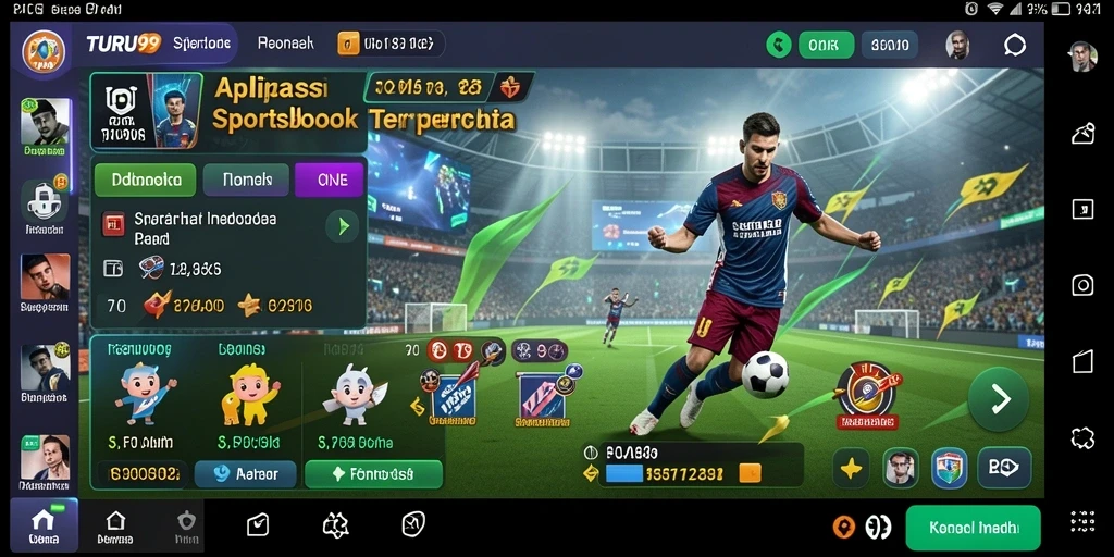 Tangkapan layar utama TURU99 menunjukkan antarmuka taruhan yang user-friendly.