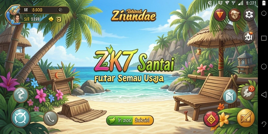 Tampilan menarik dari gameplay ZK7 yang penuh warna.